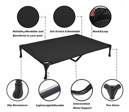 Indestructible elevated dog bed (Chew proof+)